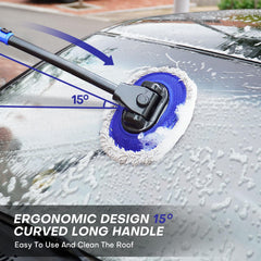 Hmdswa microfiber brush head delivers soft, lint-free cleaning for vehicles.