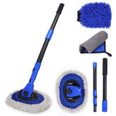 Hmdswa Ultimate Car Wash Brush with extended handle reaching tough spots.