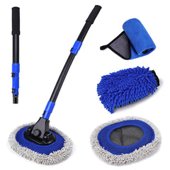 Hmdswa ultimate car wash brush long-handle with 15-degree curve aids reach.