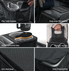 HmmtyRack mesh side pockets hold small items for quick reach.
