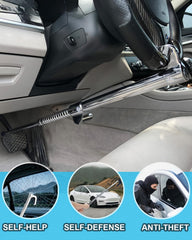 HMYMYHM telescopic lock extended to show adjustable range for many vehicles.
