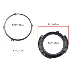 HNeekyr 7in headlight ring right delivers corrosion-resistant support for JK headlights