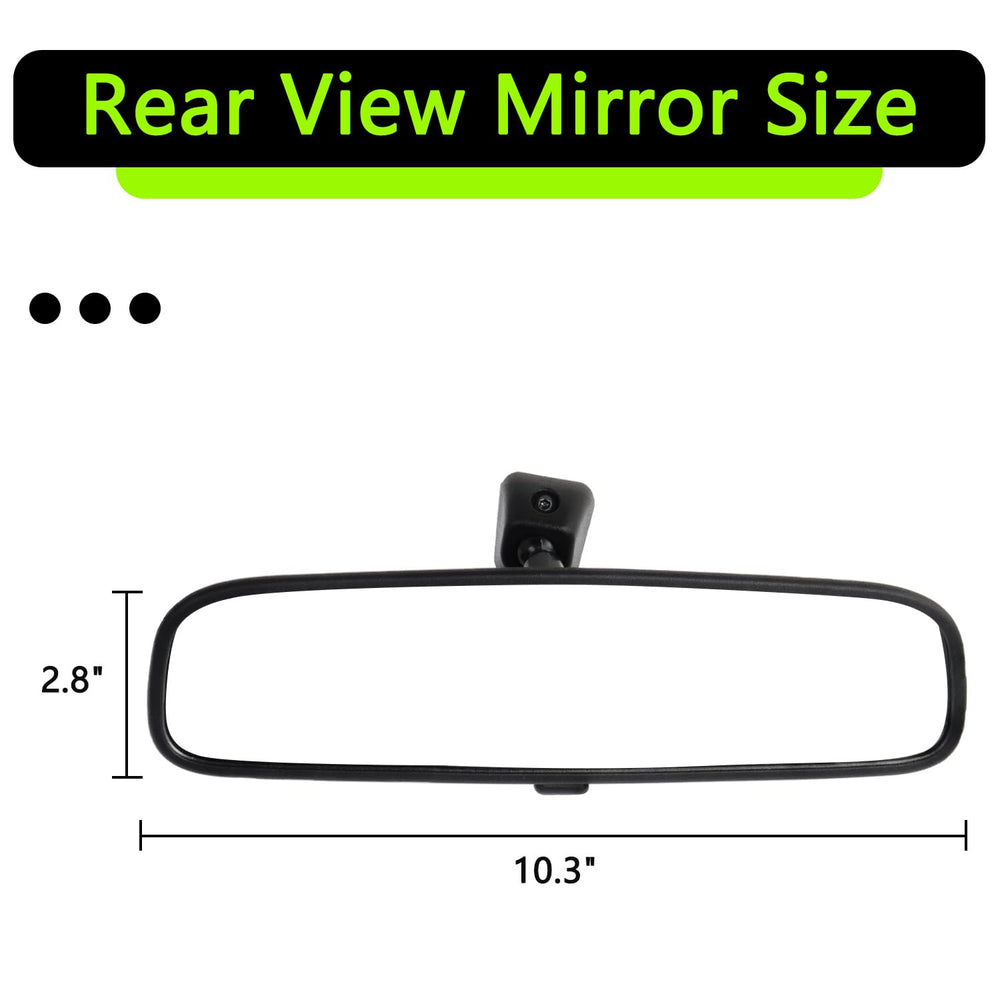 HNeekyr 851013X100 rear view mirror in car view improves awareness of traffic behind.