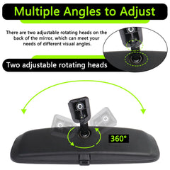 HNeekyr 851013X100 wide-vision mirror supports safer parking and overtaking.