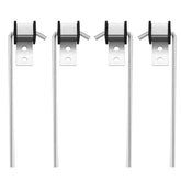 HNeekyr exhaust hanger 3/8-inch by 10-inch rod, four-piece kit for reliable support.