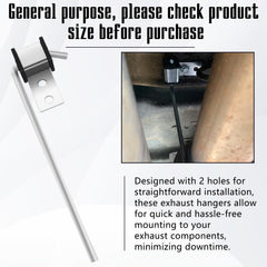 Two-hole mounting design shown for easy installation on exhaust frame.