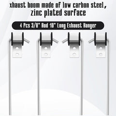 Iron body of HNeekyr exhaust hanger with robust construction.
