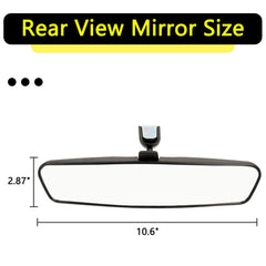 HNeekyr 10.6-inch mirror for Honda Civic boosts lane-change awareness