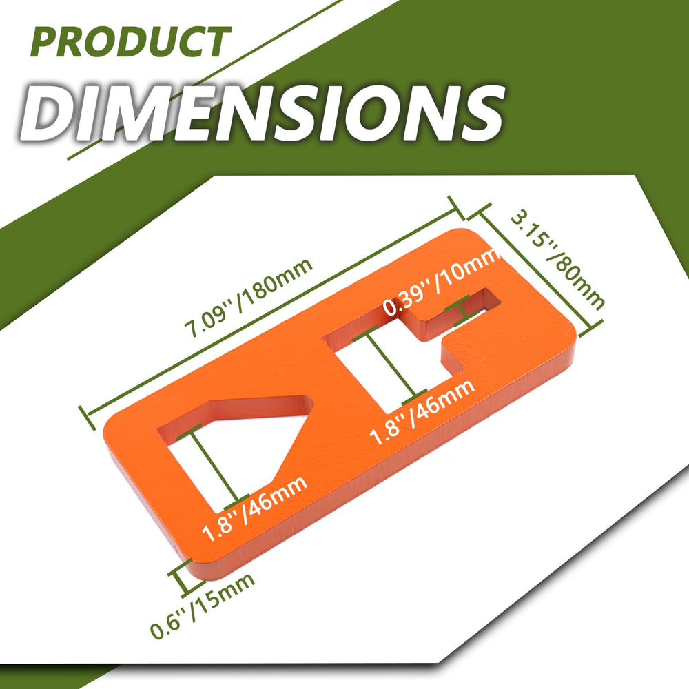 HNeekyr T Post Puller Plate side view orange shows rugged construction for tough pulls.