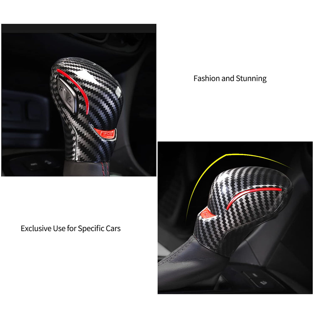 HNLUY gear shift knob cover packaging includes 2 covers