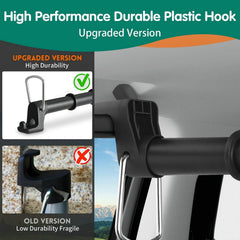 Hoapavi car clothes hanger bar holds 40–50 garments for organized cabin space.