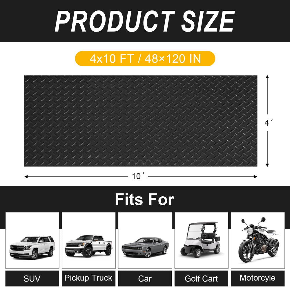 Hobuska diamond-plate anti-slip texture enhances safe footing