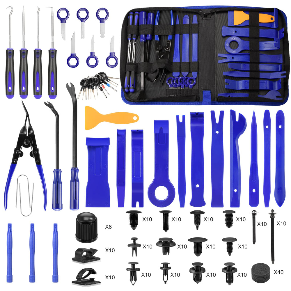 Hochferr trim removal kit contents laid out for versatile automotive panel work