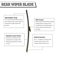HODEE blade with abrasion resistant natural rubber for durability