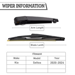 HODEE rear wiper blade replacement for Kia Seltos delivers smooth, streak-free visibility.