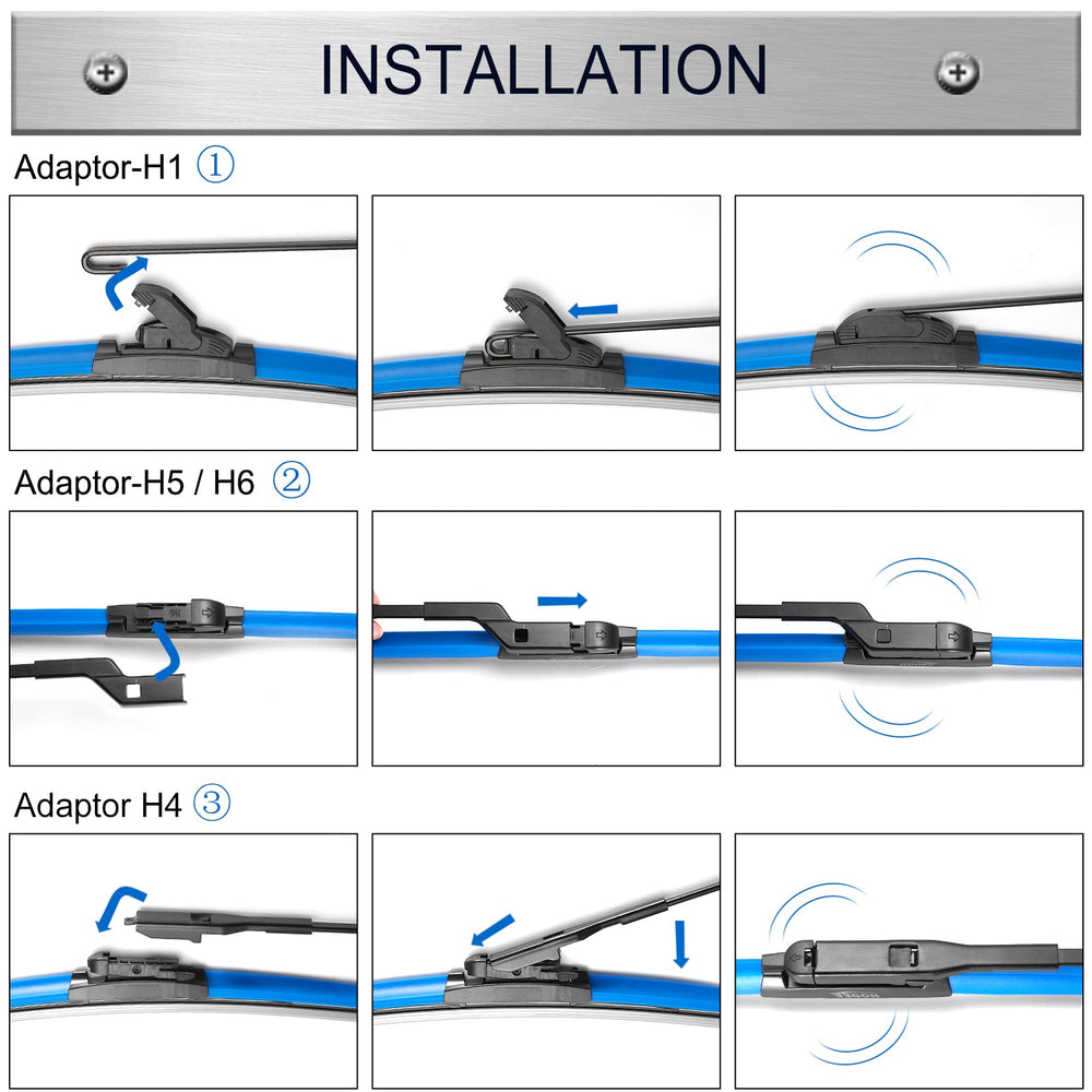 HODEE red cover for wipers helps quick identification during replacement