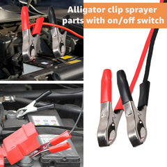 Hodeoo setup shown for lawn sprayer use and 12V devices.