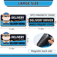 Hodolusen 11x3 blue frequent-stops magnet highlights routes safely