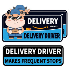 Hodolusen 11x7 blue delivery magnet clearly identifies you from multiple angles