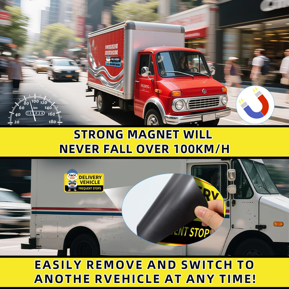 Hodolusen vehicle magnet installation yellow demonstrates easy, residue-free attachment.