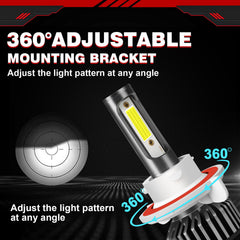 HOEDUI turbo cooling fan and heat sink keeping bulbs cool during use