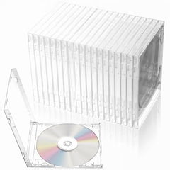 HOFURME clear CD case with preassembled tray keeps discs secure and visible.
