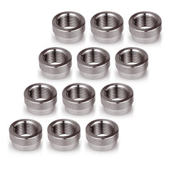 HOHNNYREET 12-piece O2 sensor bung for easy weld-in installation.