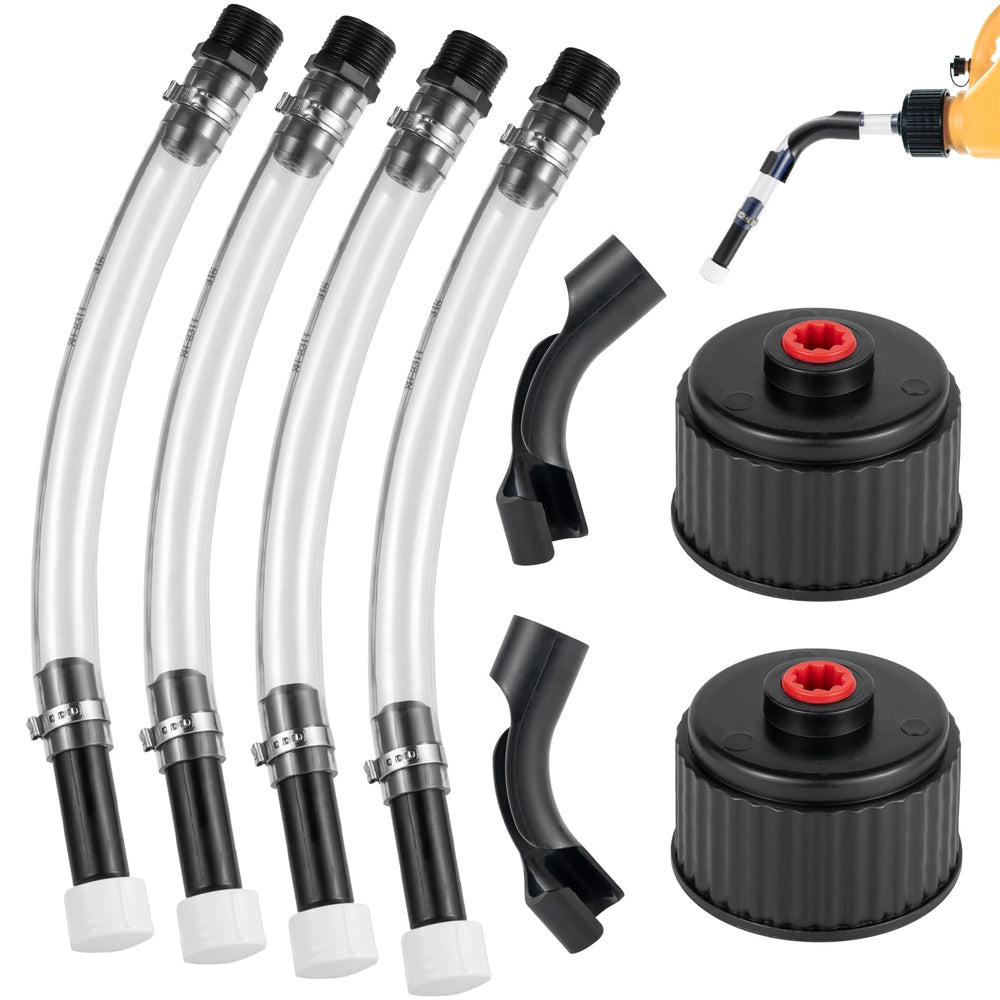 HOHNNYREET gas cans hose kit packaging shows four hoses and two benders for versatile fueling.