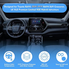 HOHUIGO UV blocking sun shade for RAV4 interiors keeps seats cooler