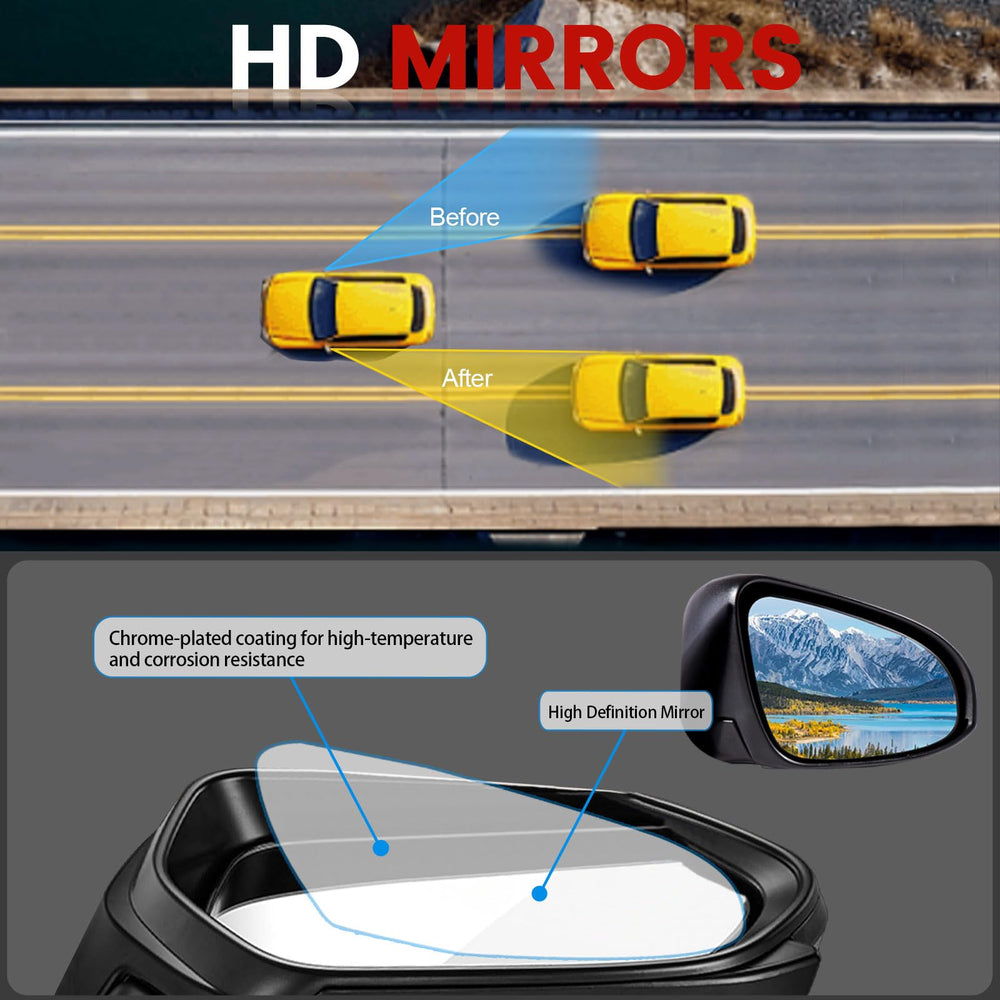 Hoiedt 3-pin connector mirror designed for seamless plug-and-play replacement.