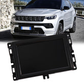 Hoiedt 7-inch Uconnect touch screen for Jeep Compass—front view with OE-fit look