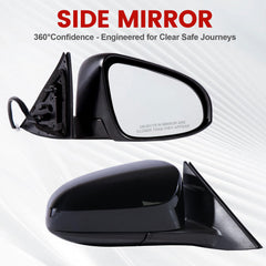 Hoiedt direct replacement mirror simplifies installation with factory-like fit.