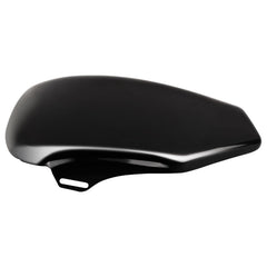Matte black finish on Hokuotolite left cover complements bike styling