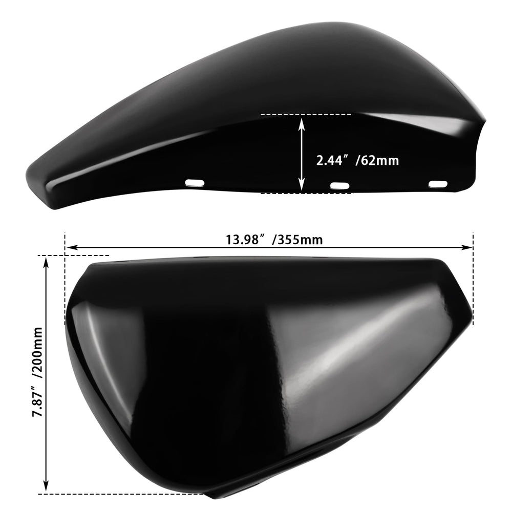 Contour-hugging shape mirrors the Sportster frame on the left side