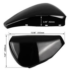 Contour-hugging shape mirrors the Sportster frame on the left side