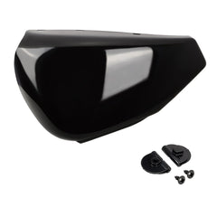 Hokuotolite left battery cover attached to Harley Sportster XL for a secure, clean look