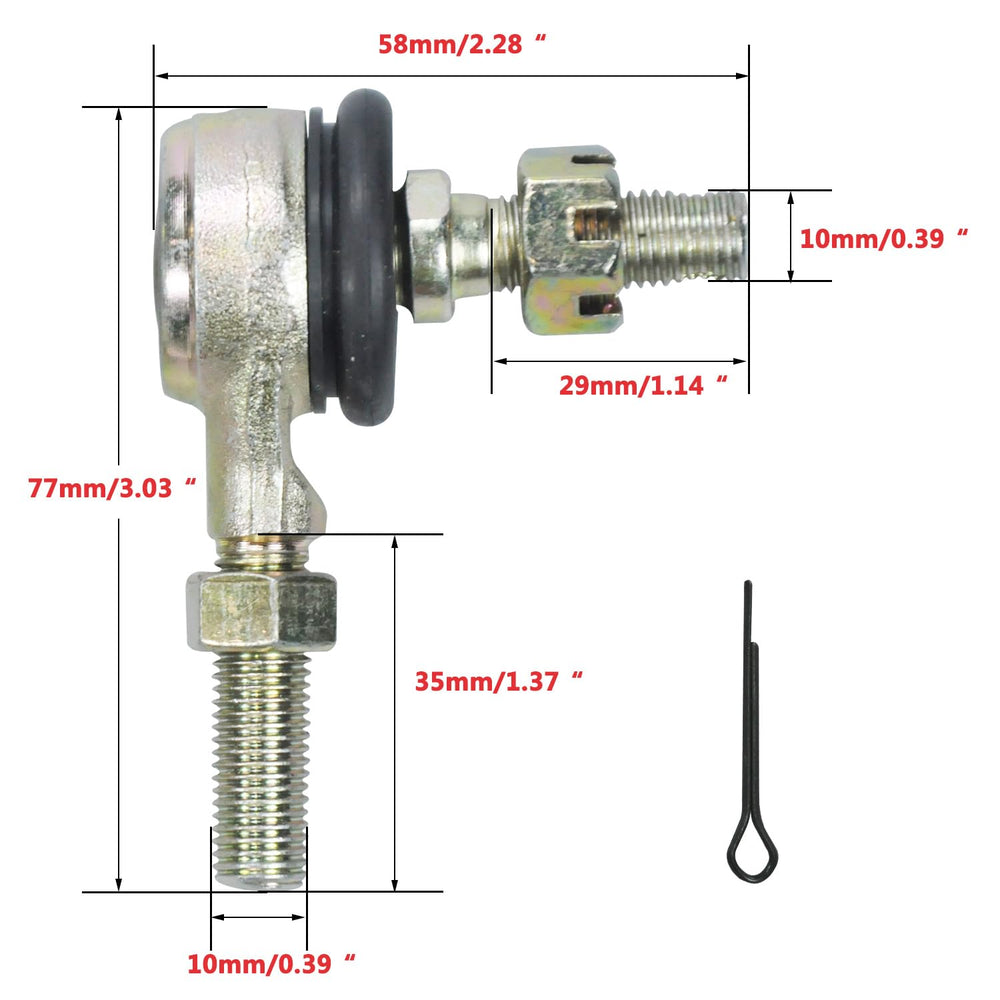 HOLATO 10mm bolt width tie rod for secure mounting