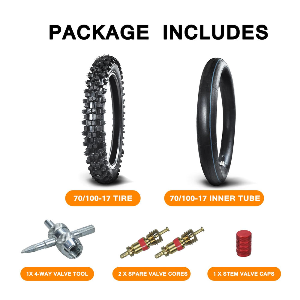 HOLATO red and black valve caps shown on the inner tube package