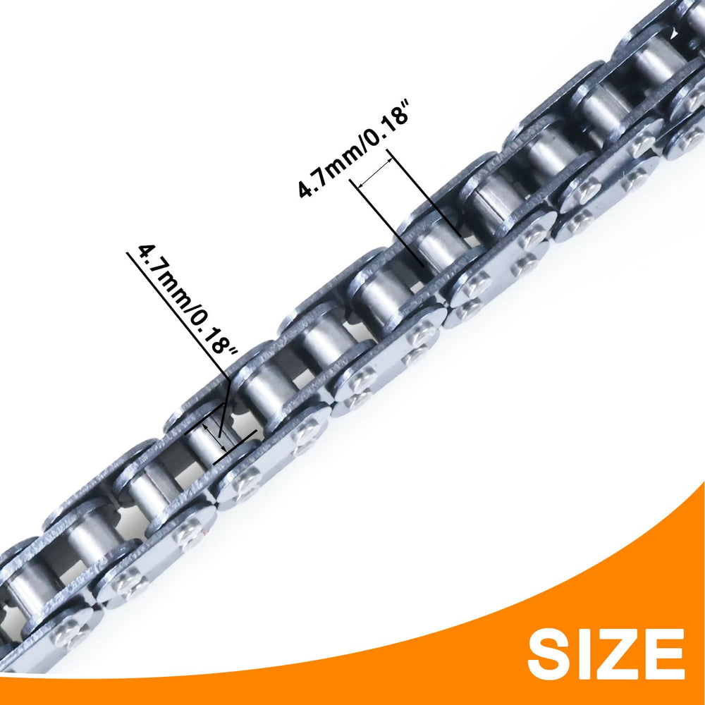 HOLATO T8F close-up of drive chain teeth showing wear resistance