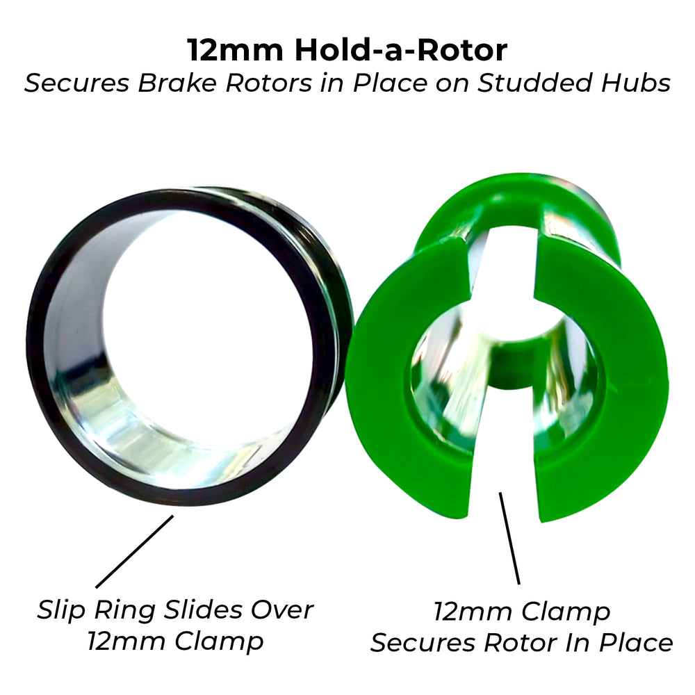 Hold-A-Rotor universal fit for 12mm and 14mm hubs.