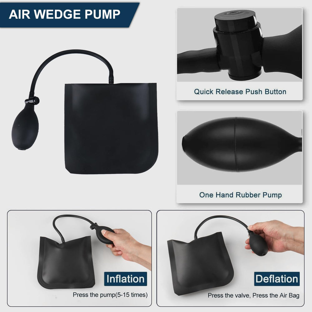 Holdly air wedge pump enables controlled space entry.