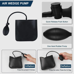 Holdly air wedge pump enables controlled space entry.