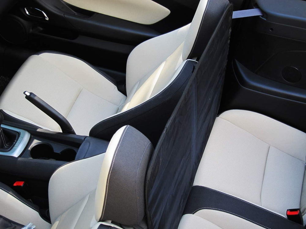 HÖLM windscreen deflector folds compactly for trunk storage.