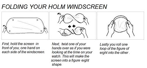 HÖLM windscreen deflector stores under front seat for extra space.