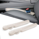Homaupt Leather Seat Gap Filler two pack beige front view blocks items from dropping