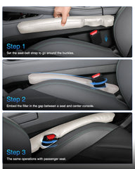 Homaupt Leather Seat Gap Filler beige material close up scratch resistant surface