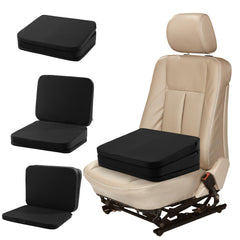 HOMBYS adjustable booster seat front view showing elevated position for clearer view