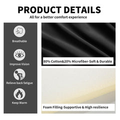 HOMBYS foam filling and cotton fabric offer soft, breathable long-drive comfort