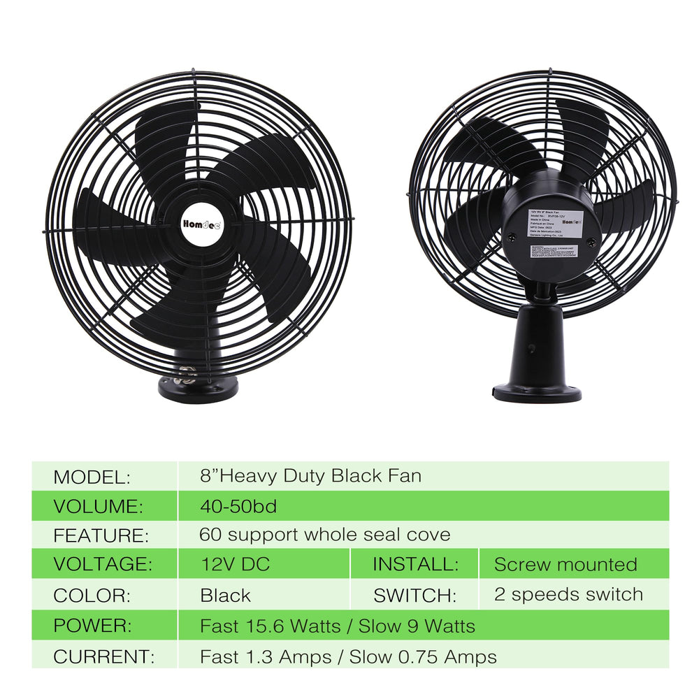 Homdec heavy-duty metal construction for durable vehicle cooling.