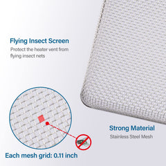 HOMEE breathable mesh vent cover enables airflow with insect-blocking mesh